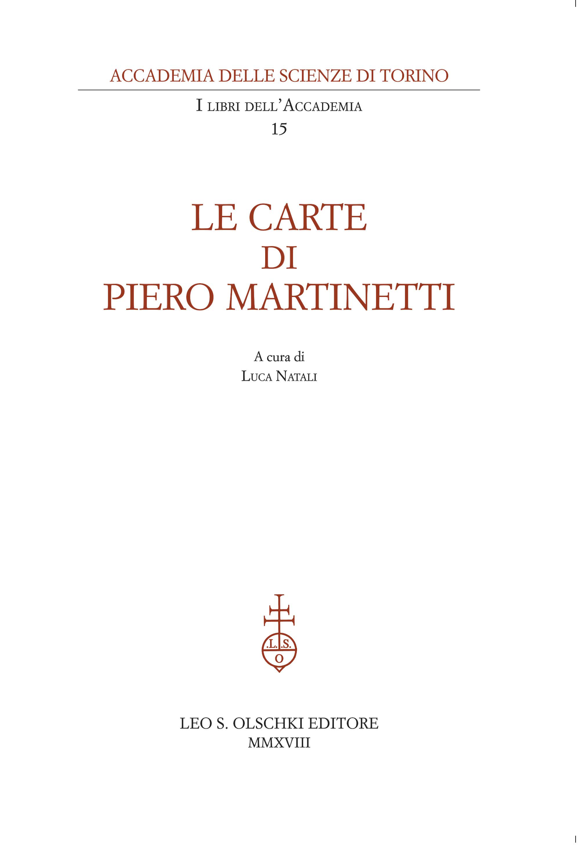 Carte di Piero Martinetti Carte di Piero Martinetti