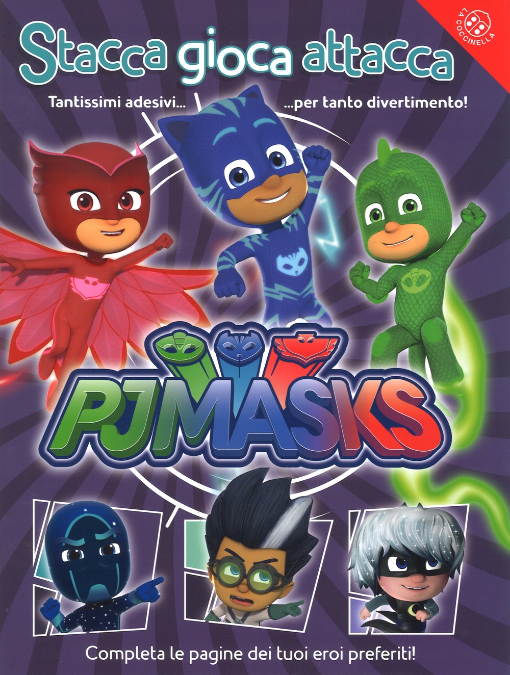 Stacca gioca attacca. Pj Masks. Con adesivi. Ediz. a colori Stacca gioca attacca. Pj Masks. Con adesivi. Ediz. a colori