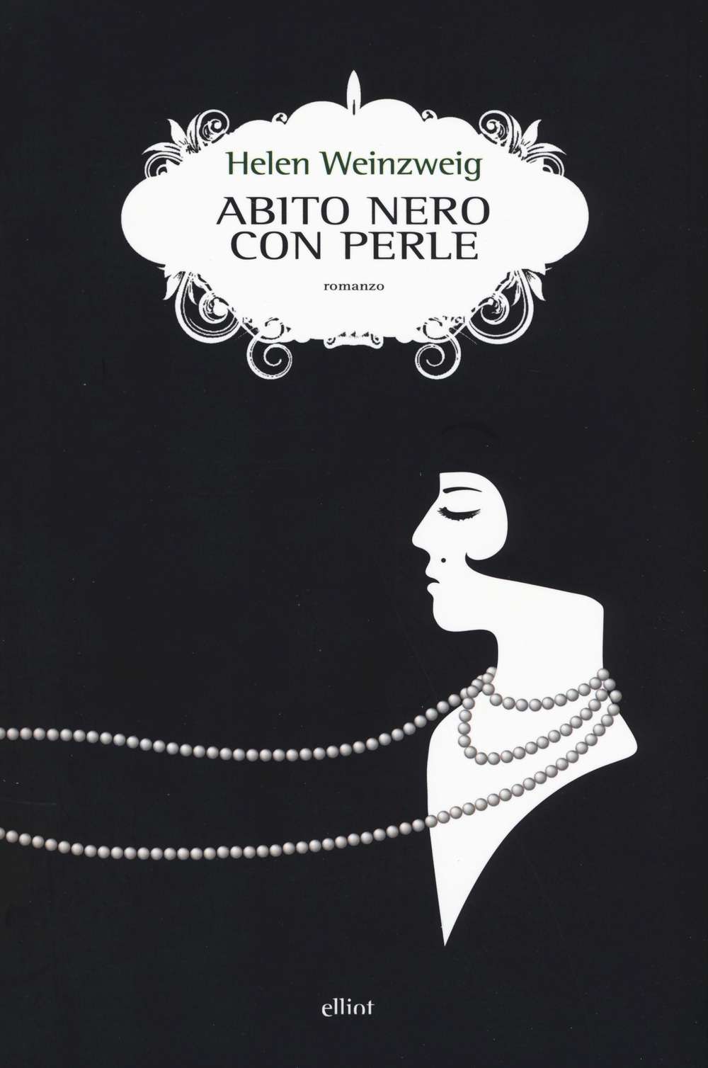 Abito nero con perle Abito nero con perle