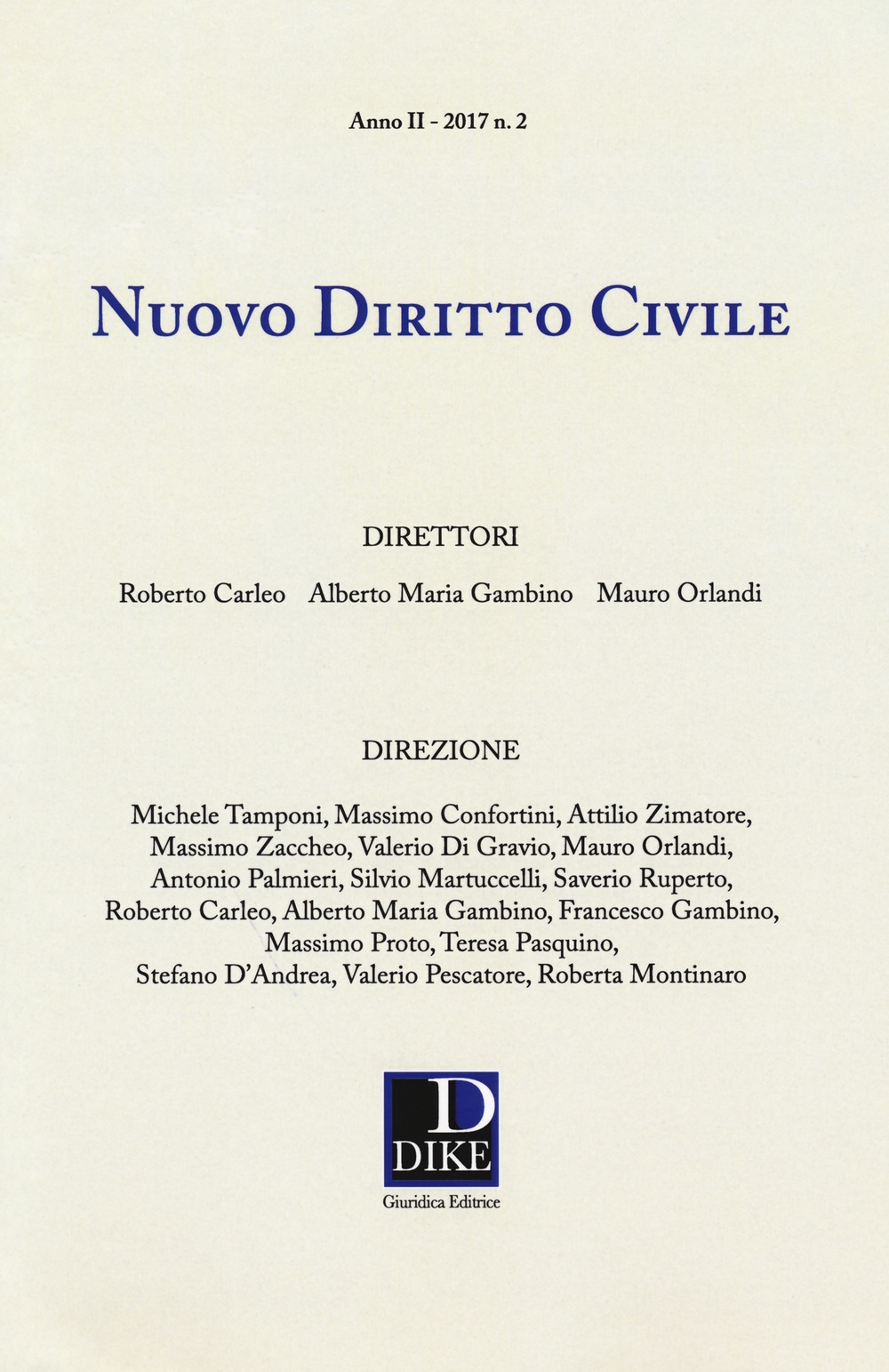 Nuovo diritto civile (2017). Vol. 2 Nuovo diritto civile (2017). Vol. 2
