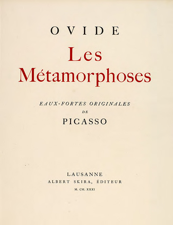 Les Métamorphoses (rist. anast. 1931) Les Métamorphoses (rist. anast. 1931)