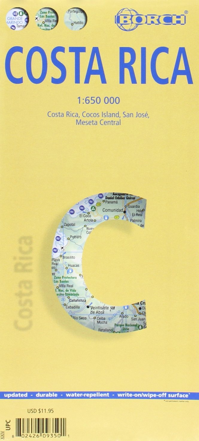 Costa Rica. Map 1:650 000 Costa Rica. Map 1:650 000