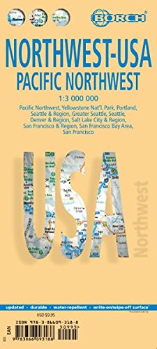 Northwest Usa Pacific Northwest. Map 1:3 000 000 Northwest Usa Pacific Northwest. Map 1:3 000 000