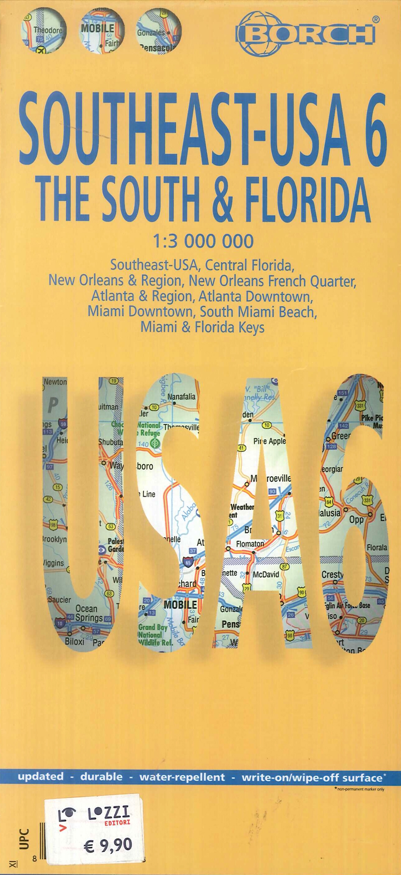 Southeast Usa 6. The South & Florida. 1:3 000 000 Southeast Usa 6. The South & Florida. 1:3 000 000