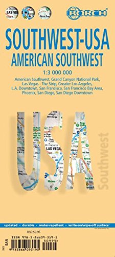 Southwest Usa. American Southwest Map 1:3 000 000 Southwest Usa. American Southwest Map 1:3 000 000
