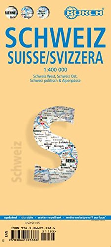Schweiz. Suisse. Svizzera map 1:400 000 Schweiz. Suisse. Svizzera map 1:400 000