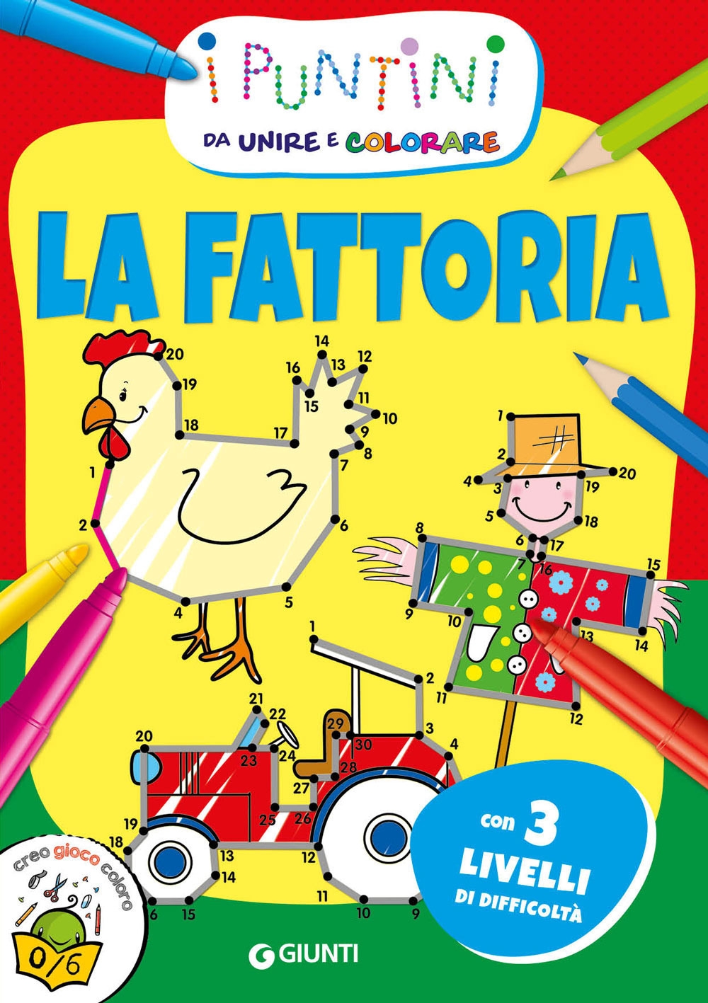 La fattoria. I puntini da unire e colorare La fattoria. I puntini da unire e colorare