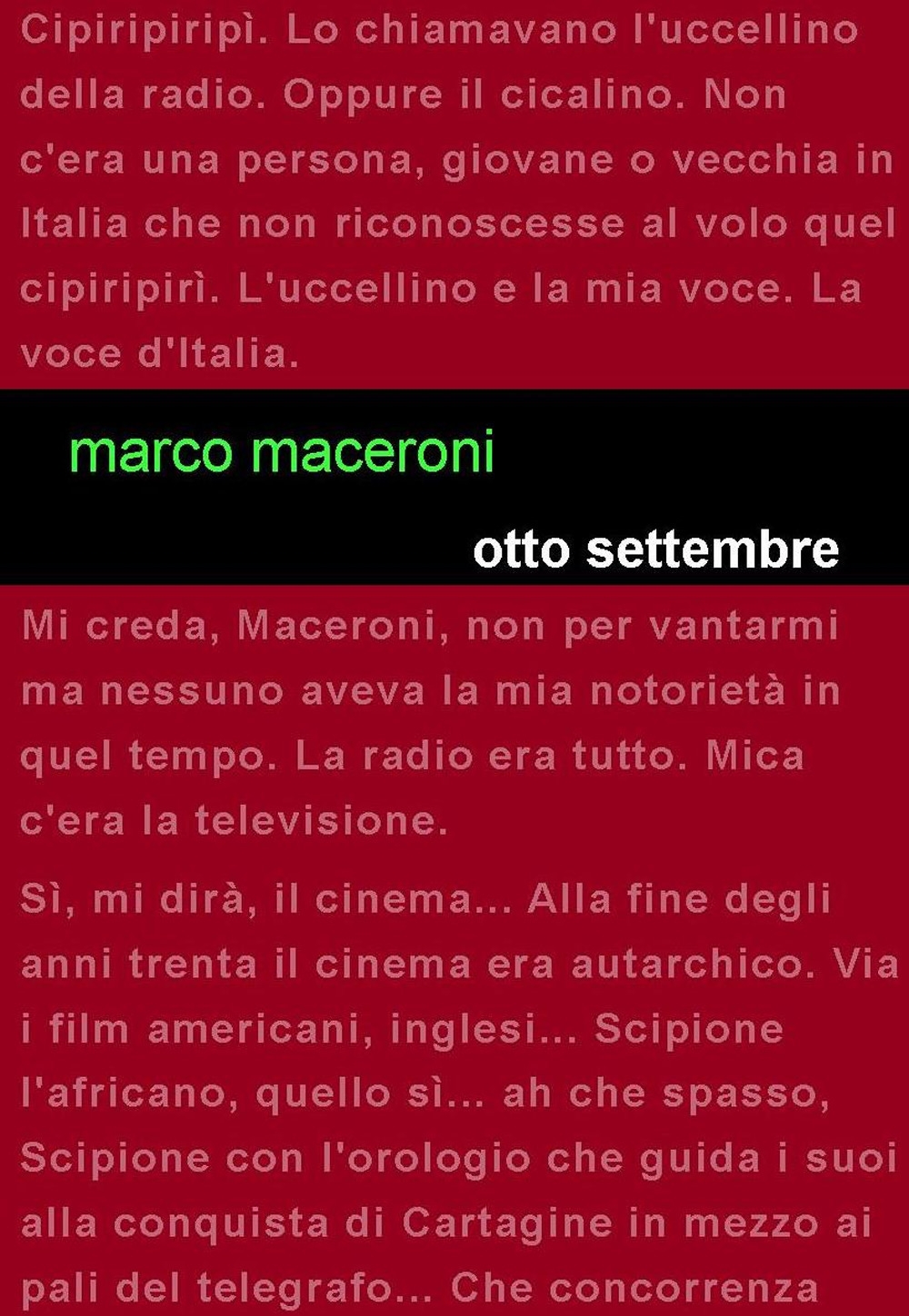 Otto settembre Otto settembre