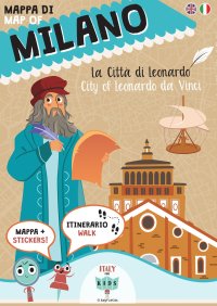 Mappa di Milano. La città di Leonardo. Con adesivi