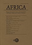 Africa. Rivista trimestrale di studi e documentazione dell'istituto italiano per l'africa e l'oriente. Anno LXI. 1. 2006