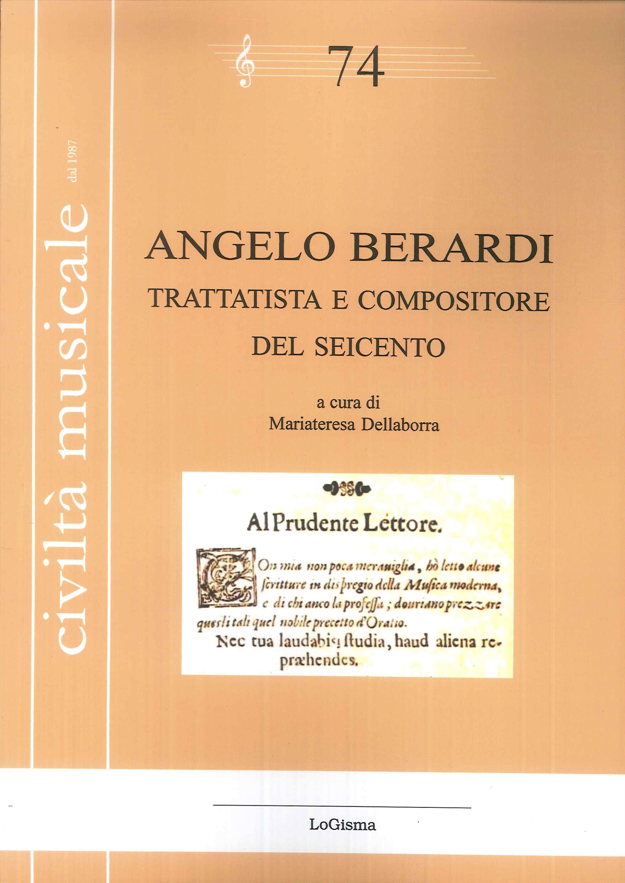 Angelo Berardi. Trattatista e compositore del Seicento