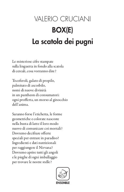 Box(e). La scatola dei pugni Box(e). La scatola dei pugni