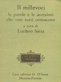 Il Millevoci. Le Parole e le Accezioni che non Tutti Conoscono