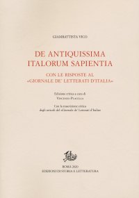 De Antiquissima Italorum Sapientia con le Risposte al "Giornale De' Letterati d'Italia"