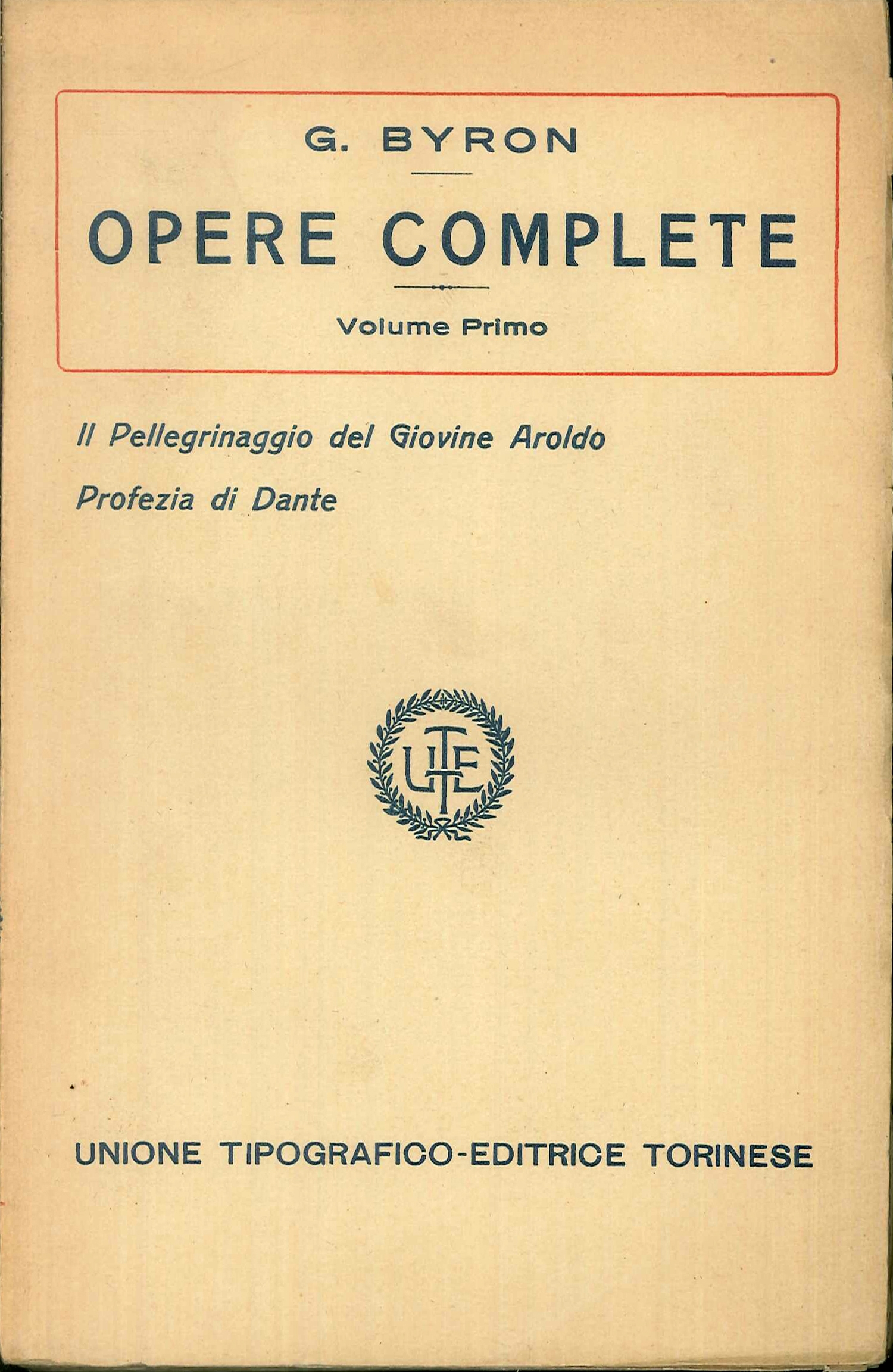 Opere complete. Byron