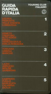 Guida Rapida d'Italia. 1.Italia settendrionane parte 1. 2.Italia settendrionane parte 2. 3.Italia centrale parte 1. 4.Italia centrale parte 2. 5.Italia meridionale e sicilia.