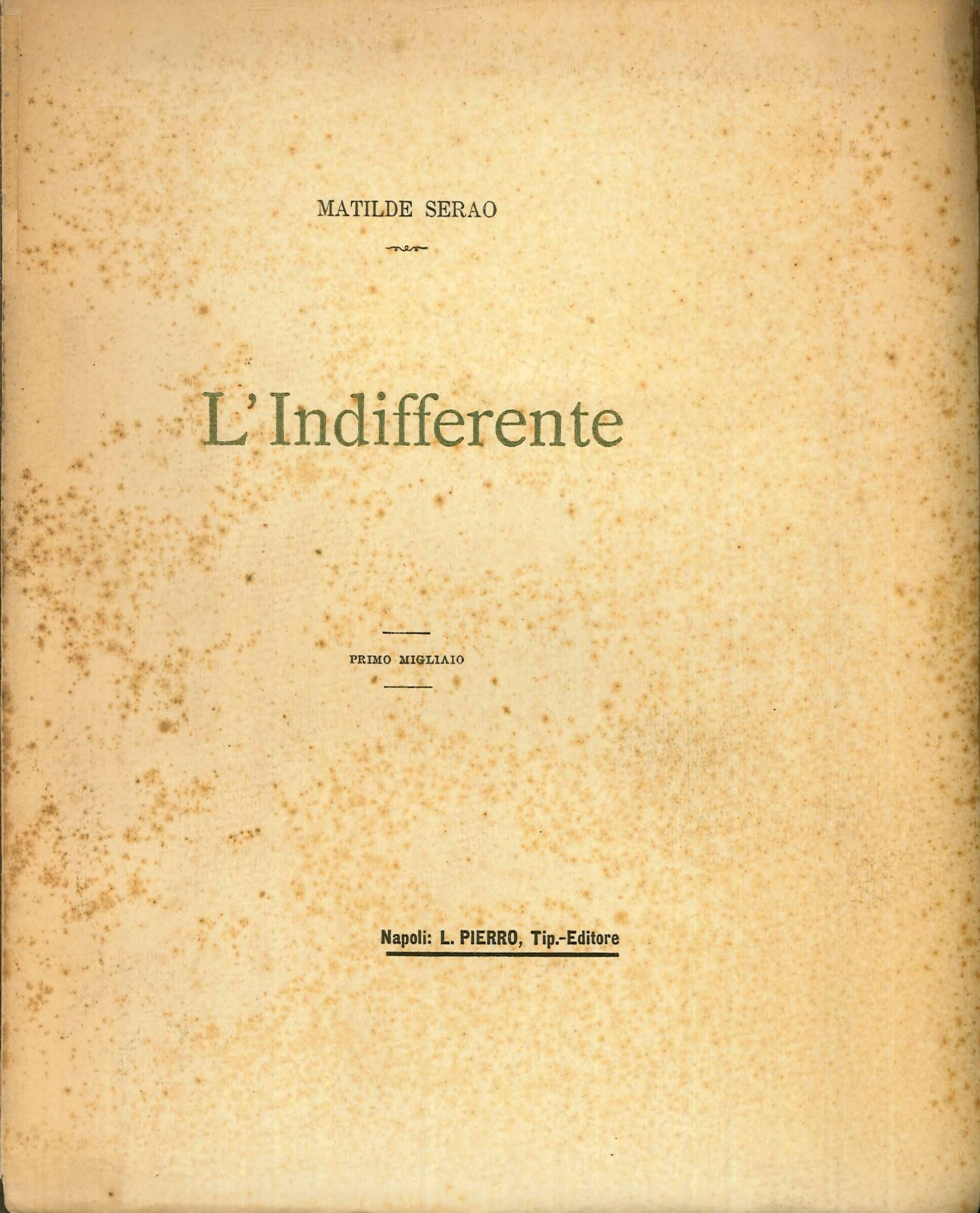 L' indifferente L' indifferente