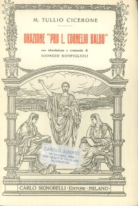 Orazione Pro L. Cornelio Balbo.