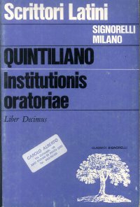 Institutionis oratoriae. Liber decimus