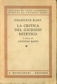 La critica del giudizio estetico.
