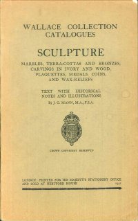 Wallace Collection Catalogues. Sculpture