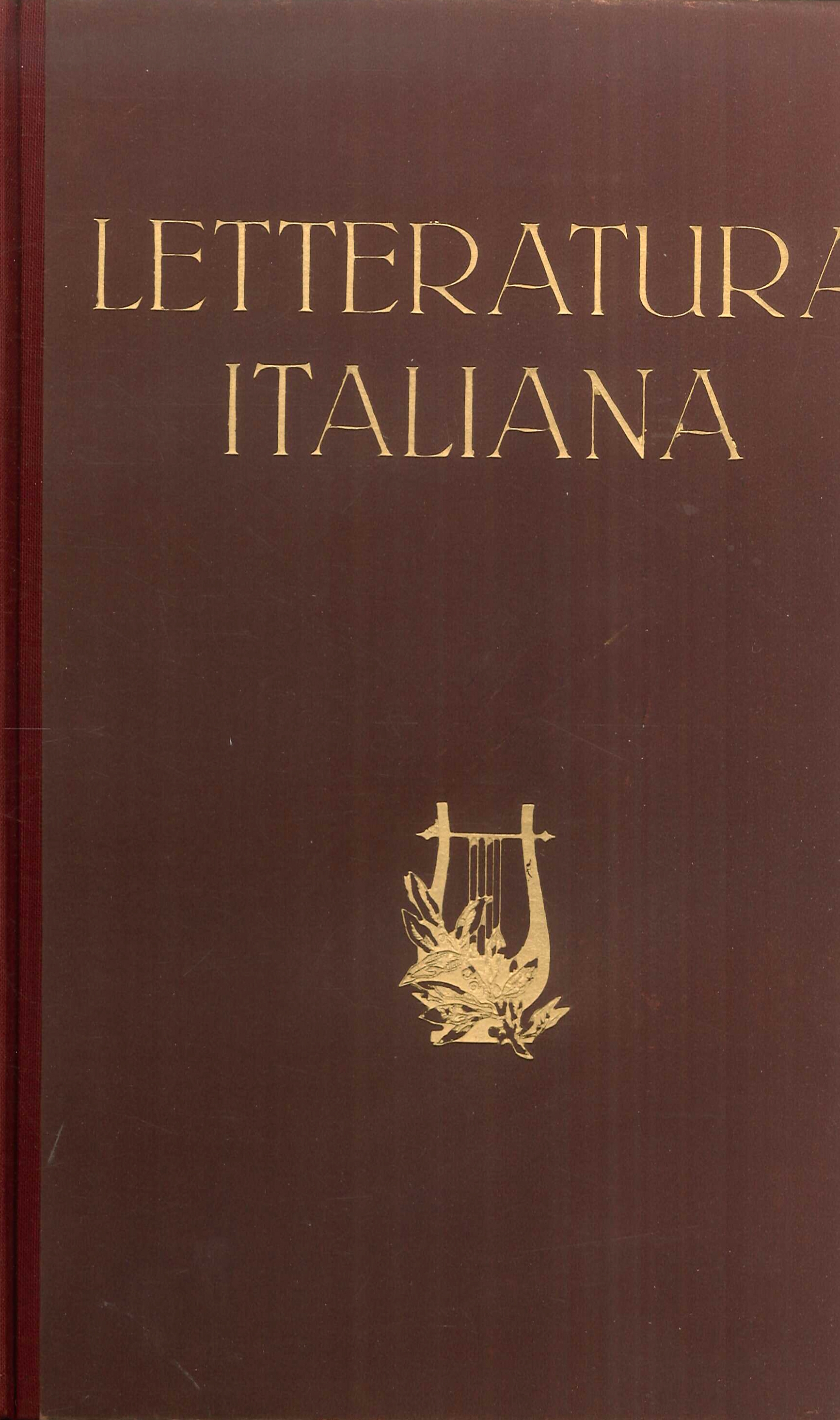 Storia della Letteratura Italiana. Vol.I: Il Medio Evo.Vol.II: Dall'Umanesimo al Tasso.Vol.III: Dal Marino al Foscolo.