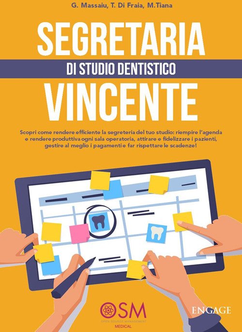 Segretaria di studio dentistico vincente. Scopri come rendere efficiente la segreteria del tuo studio: riempire l'agenda e rendere produttiva ogni sala operatoria, attirare e fidelizzare i pazienti, gestire al meglio i pagamenti e far rispettare le...