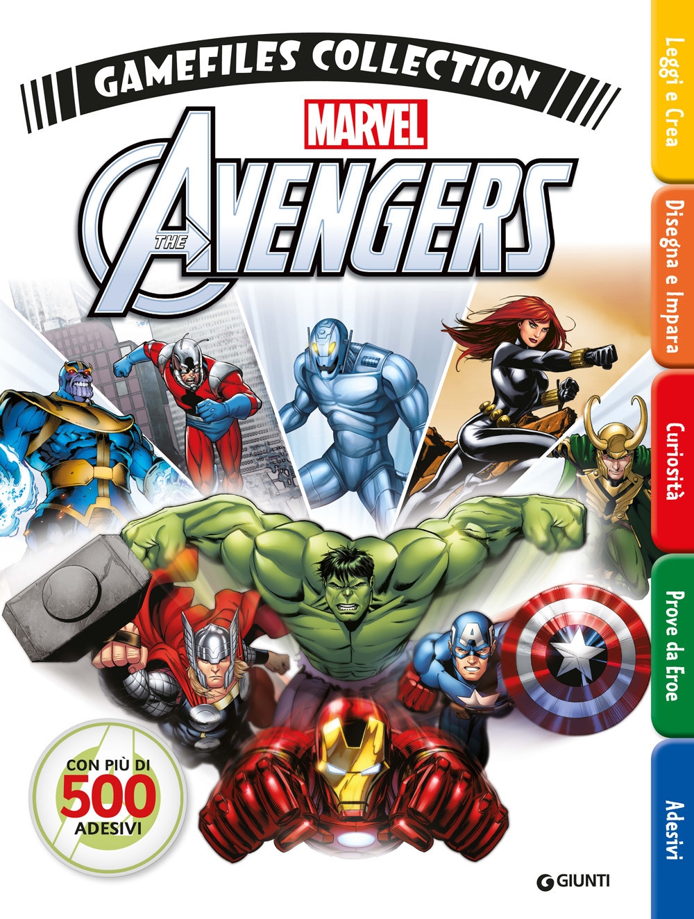 Avengers gamefiles collection. Con adesivi Avengers gamefiles collection. Con adesivi