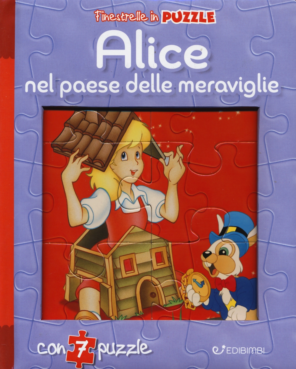 Alice nel paese delle meraviglie. Finestrelle in puzzle Alice nel paese delle meraviglie. Finestrelle in puzzle