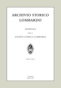 Archivio Storico Lombardo. Giornale della Società Storica Lombarda (2020). Vol. 25. Anno CXLVI.