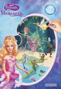 Barbie fairytopia mermaidia stickers. 30 reusable stickers
