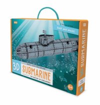 3D submarine. The history of submarines. Travel, learn and explore. Con modellino 3D
