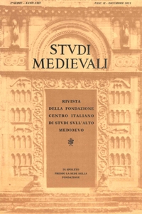 Studi medievali (2021). III serie. Volume LXII, fascicolo 1