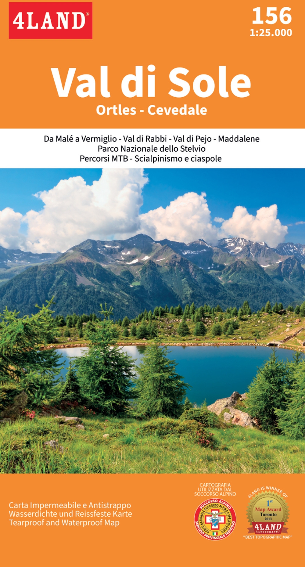 Val di sole. Ortes-Cevedale. 156 1:25.000