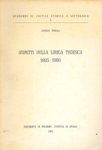 Aspetti della Lirica Tedesca 1895-1960
