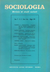 Sociologia. Rivista di Studi Sociali. Anno V. N. 2