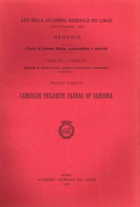 Cambrian Trilobite Faunas of Sardinia. Serie VII - Volume XI
