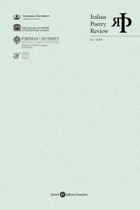 Italian Poetry Review. XV, 2020