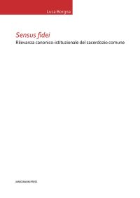 Il sensus fidei