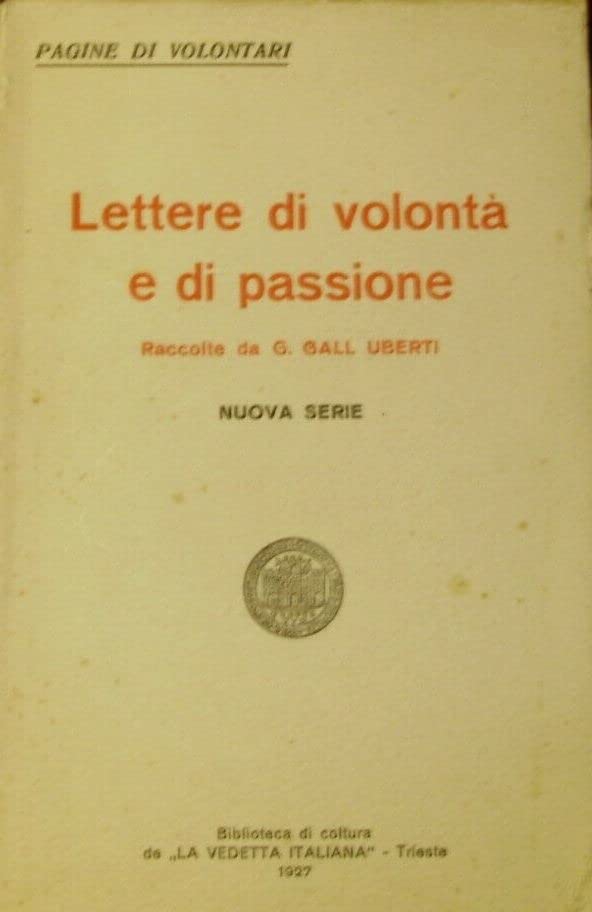 Lettere di volontà e di passione