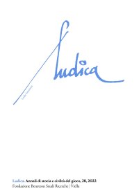 Ludica. Annali di storia e civiltà del gioco (2022). Vol. 28
