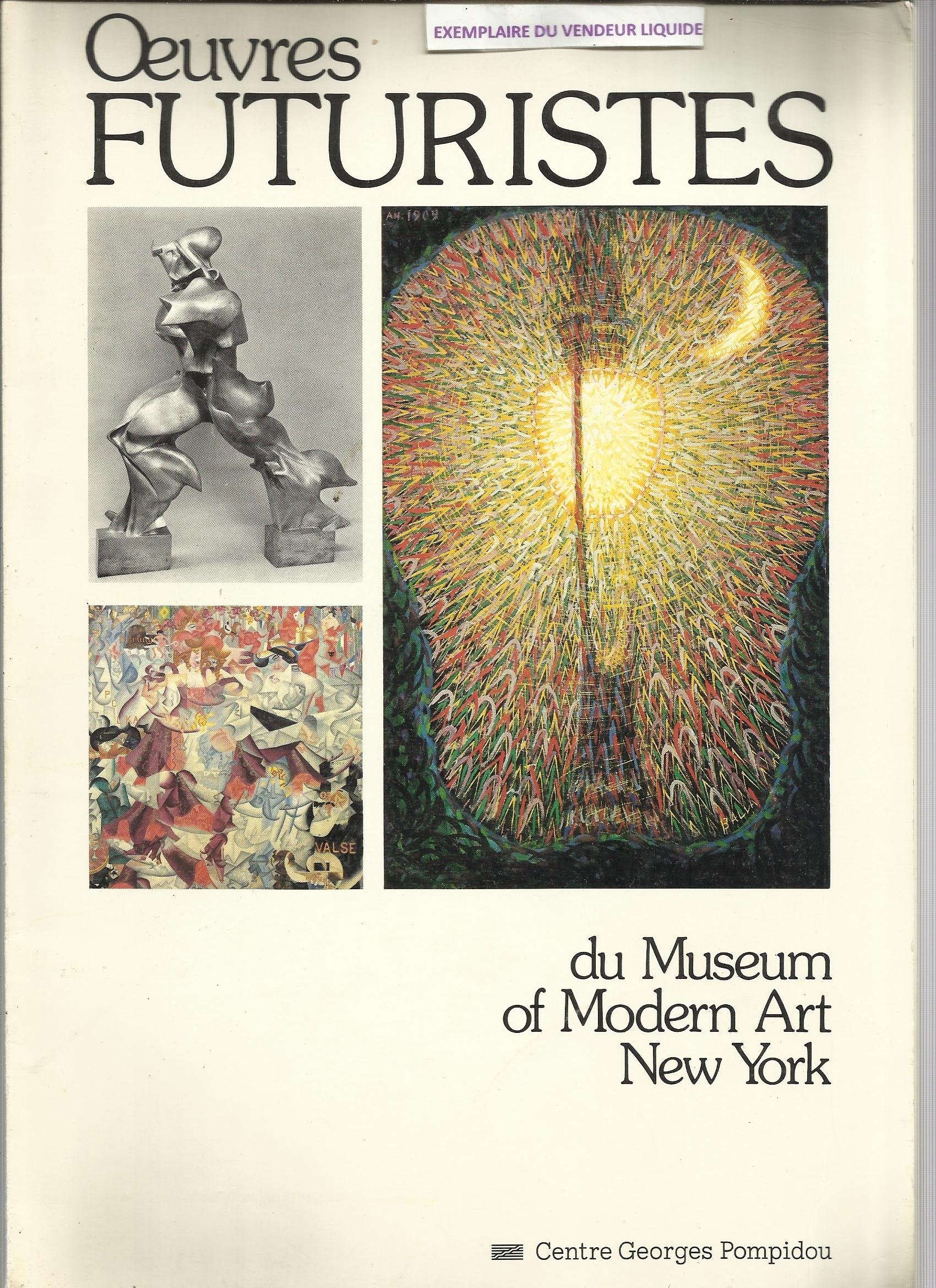 Oeuvres futuristes du museum of modern art New York.