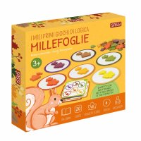 Millefoglie. I miei primi giochi di logica. Con 6 dischi. Con 48 foglie di legno. Con 20 Carte