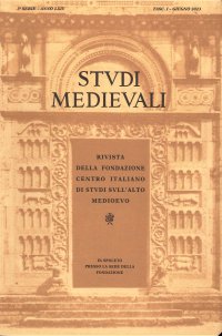 Studi Medievali (2023). III serie. Volume LXIV, fascicolo 1. Giugno 2023