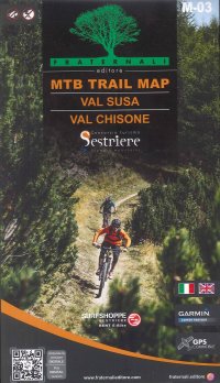 MTB trail map. Val Susa, Val Chisone