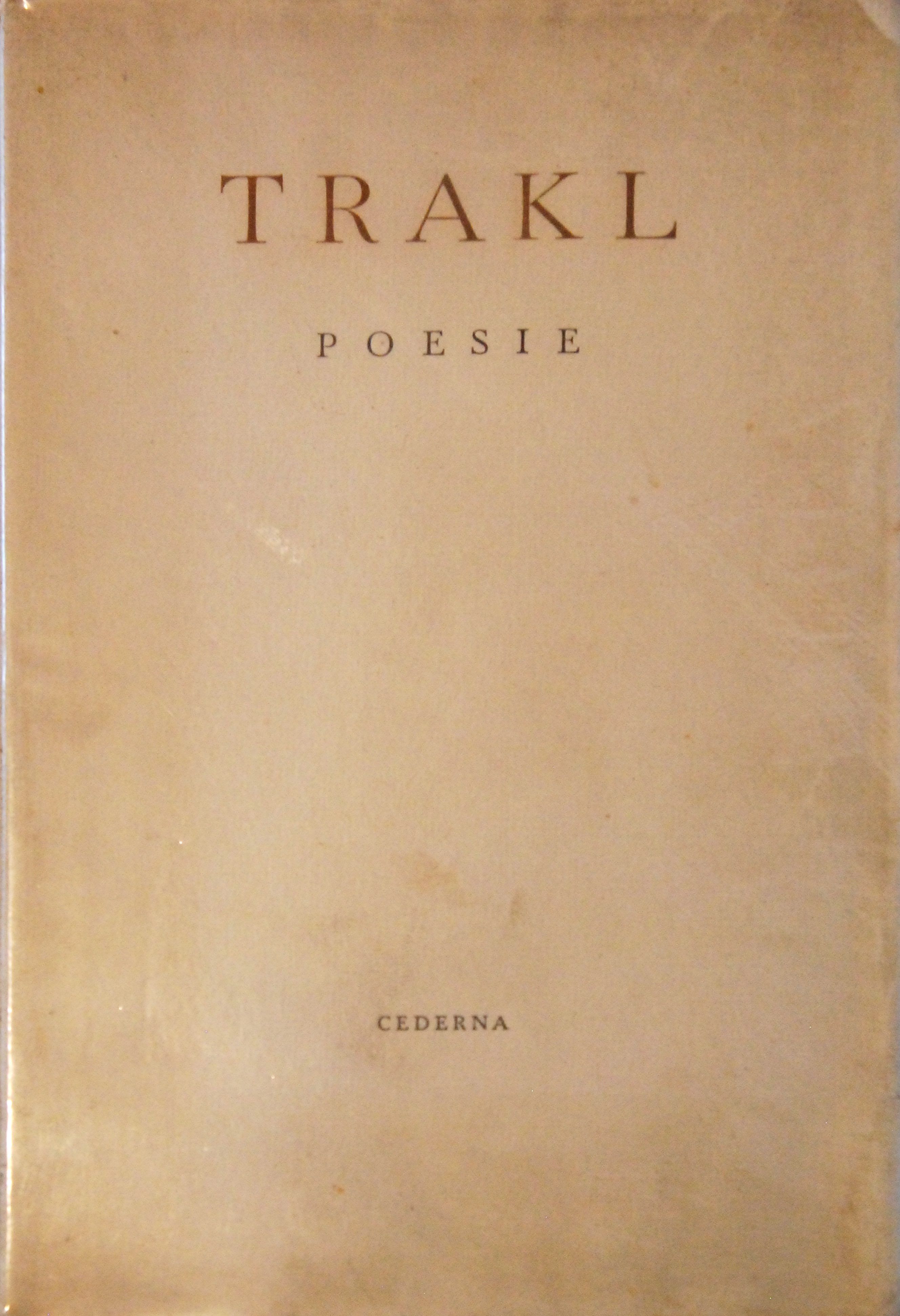 Trakl. Poesie