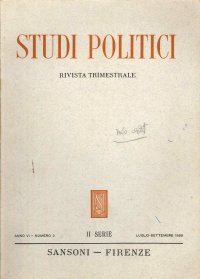 Studi Politici. Rivista trimestrale. Luglio-Settembre 1959. anno VI