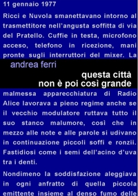 Questa città non è poi così grande