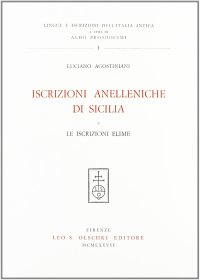 Iscrizioni anelleniche di Sicilia. Le iscrizioni elime