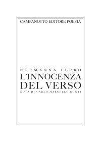 L'innocenza del verso